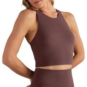 NEW Rhone Revive Longline Bra Tank Padded Plum Shadow Size Large NWT